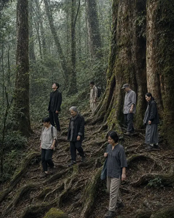 神木群山中保有不同距離的同行者